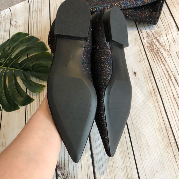 ZARA RAINBOW GLITTER OVER THE KNEE SOCK BOOTS - Picture 5 of 5